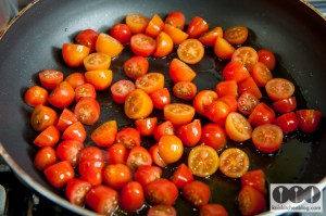 Kais Kitchen Blog Spaghetti mit Tomaten und Knoblauch
