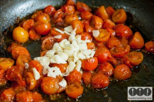 Kais Kitchen Blog Spaghetti mit Tomaten und Knoblauch